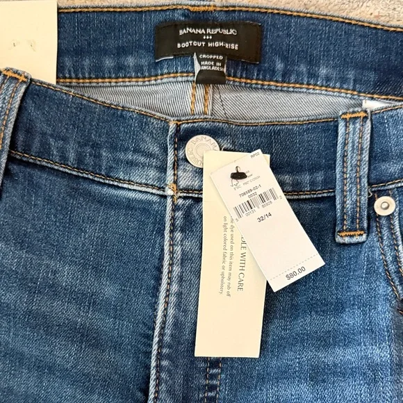 Banana Republic High Rise Bootcut Cropped Jeans - Picture 2 of 8